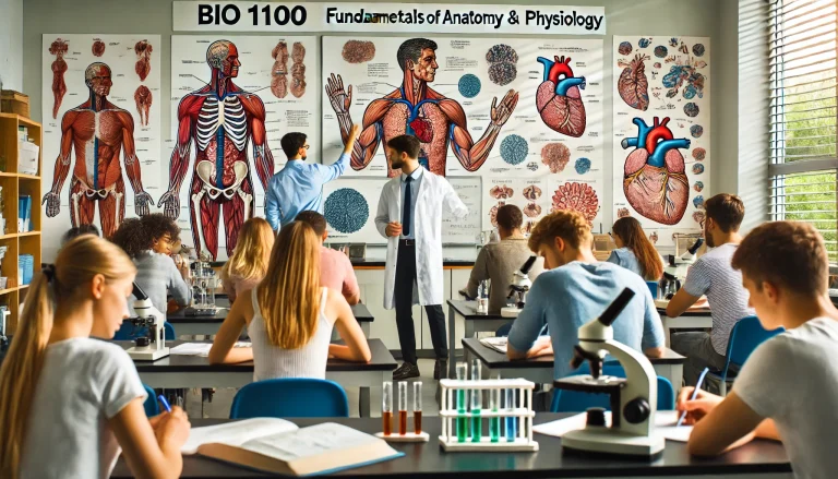 BIO 1100 Fundamentals of Anatomy and Physiology