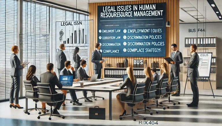 BUS-FPX4044 Legal Issues in Human Resource Management