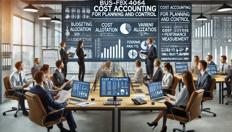 BUS-FPX4064 Cost Accounting for Planning and Control