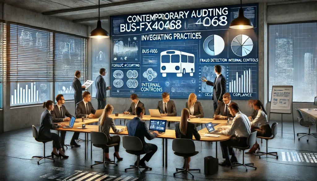 BUS-FPX4068 Contemporary Auditing Using Investigative Accounting Practices