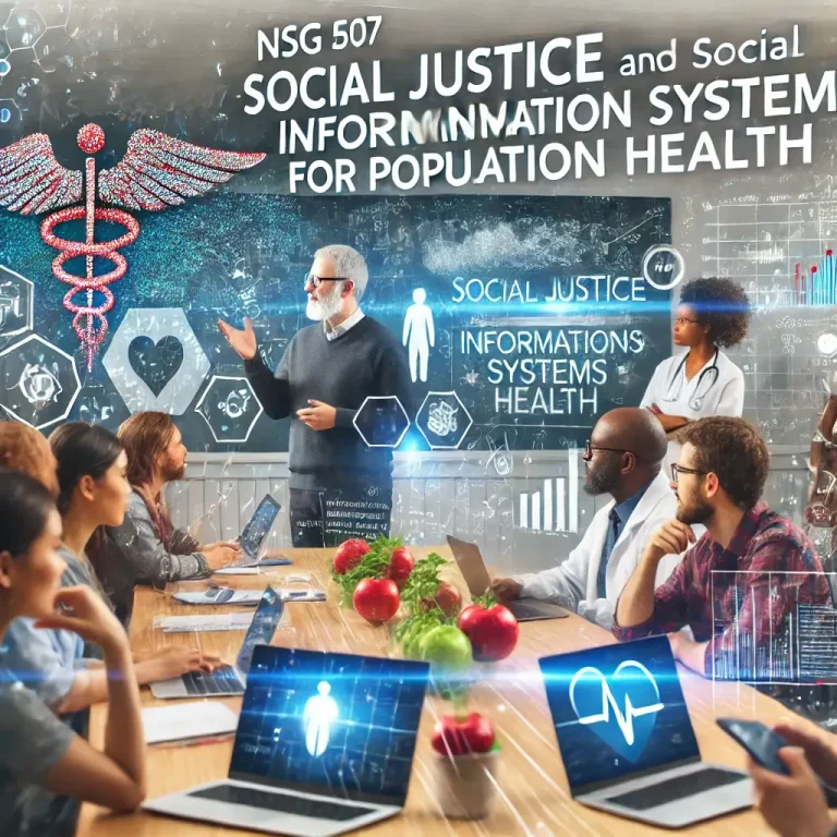 Excelling in NSG 507: Social Justice and Information Systems for Population Health