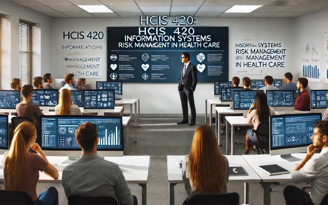 HCIS 420: Information Systems Risk Management in Health Care