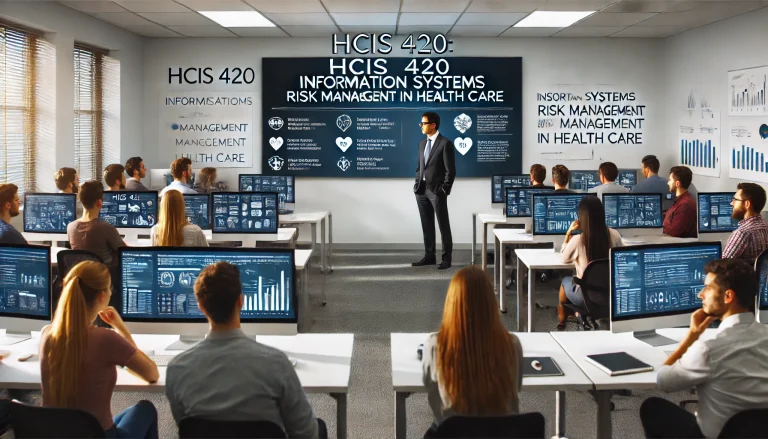 HCIS 420: Information Systems Risk Management in Health Care