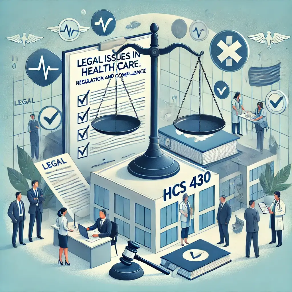 HCS 430 Legal Issues in Health Care: Regulation and Compliance
