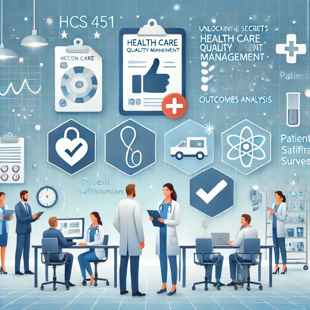 HCS 451: Unlocking the Secrets of Health Care Quality Management and Outcomes Analysis