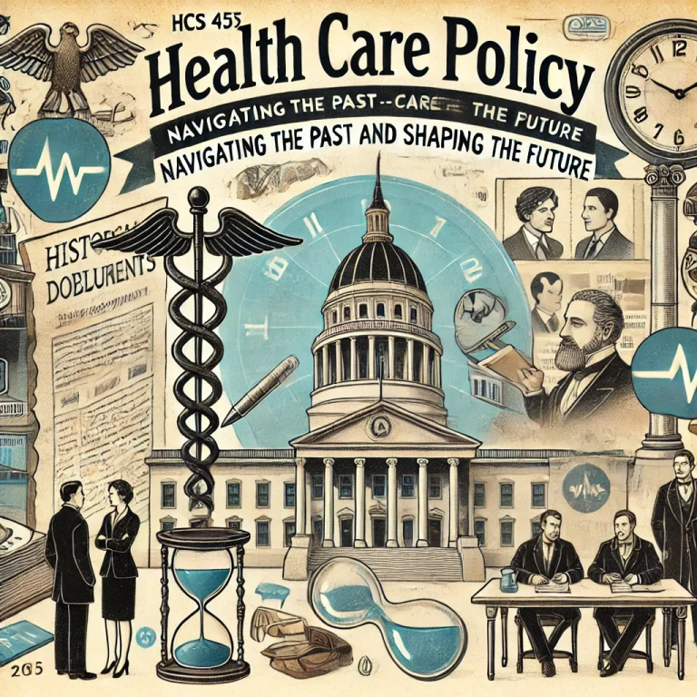 HCS 455: Health Care Policy - Navigating the Past and Shaping the Future