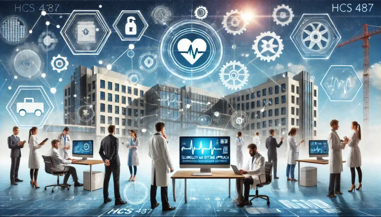 HCS 487: Technology and Systems Approach for Health Care Managers