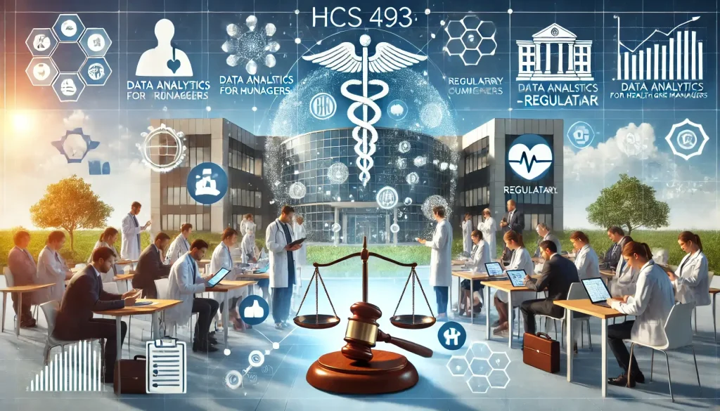 HCS 493 Data Analytics for Health Care Managers - Regulatory