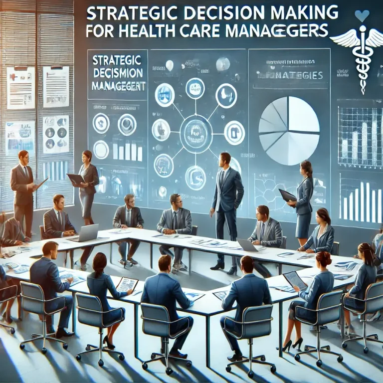 HCS 498: Strategic Decision Making for Health Care Managers