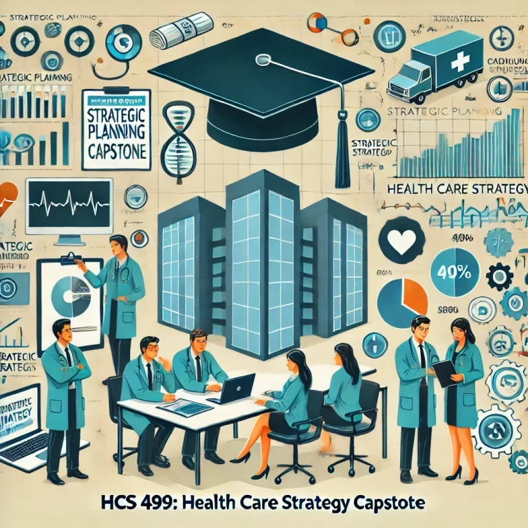 HCS 499 Health Care Strategy Capstone