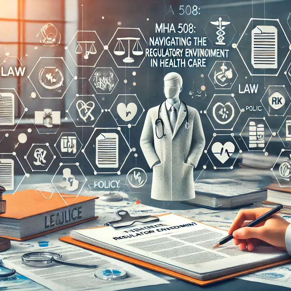 MHA 508 Navigating the Regulatory Environment in Health Care