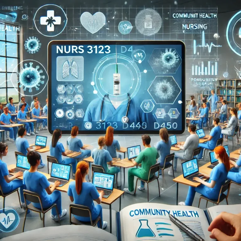 NURS 3123 D450 Community Health and Population-Focused Nursing online course help
