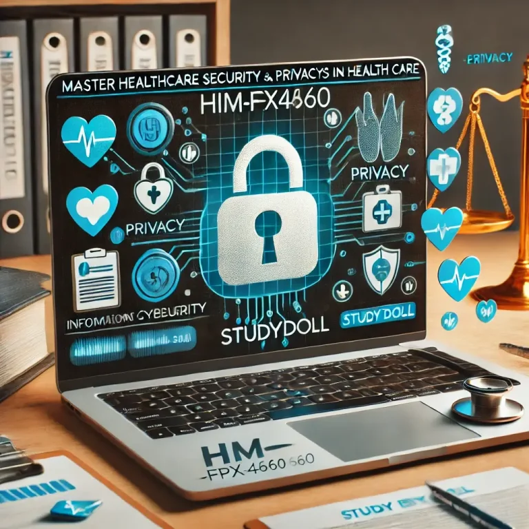 HIM-FPX4660: Information Security, Privacy, and Ethics in Health Care