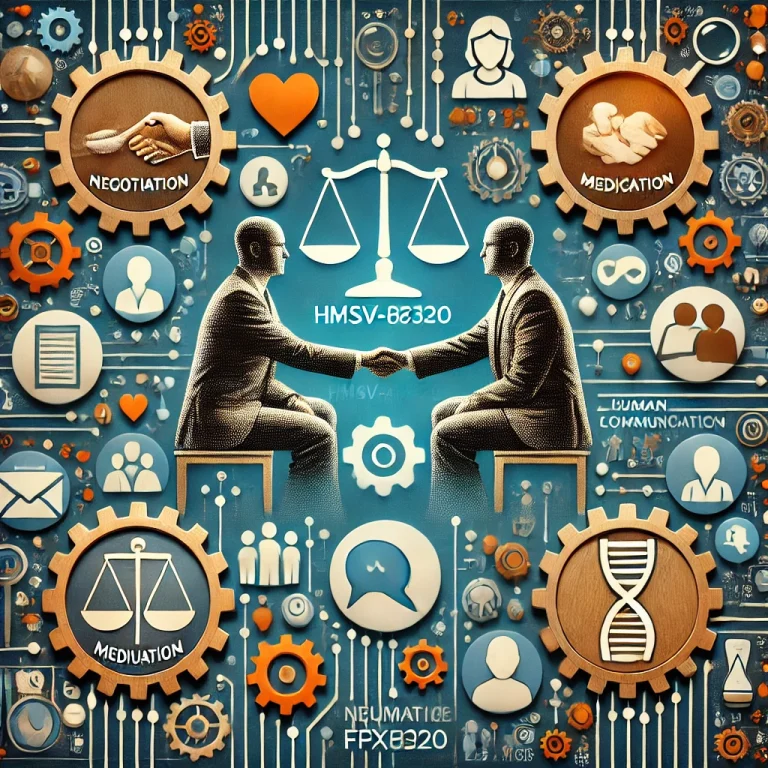 HMSV-FPX8320 Negotiation and Mediation Skills for Human Services Leadership