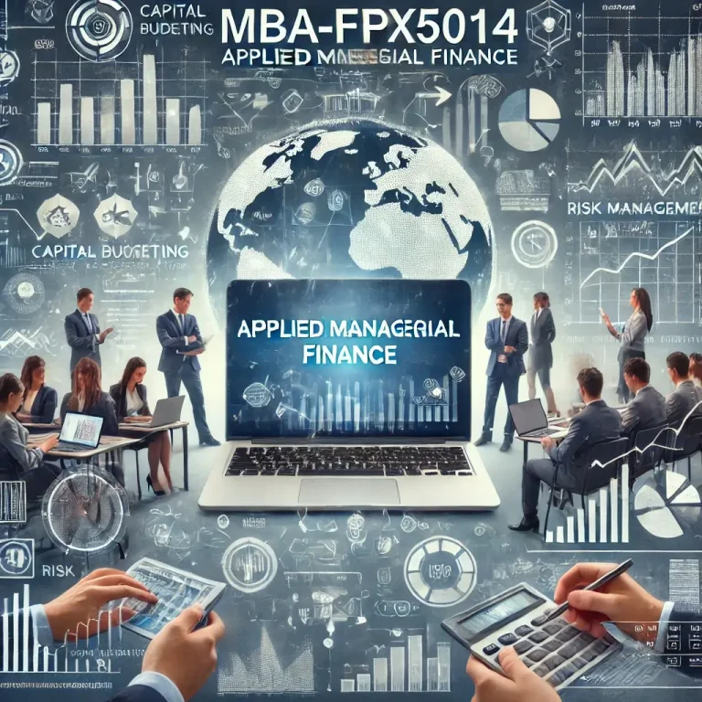 MBA-FPX5014 Applied Managerial Finance