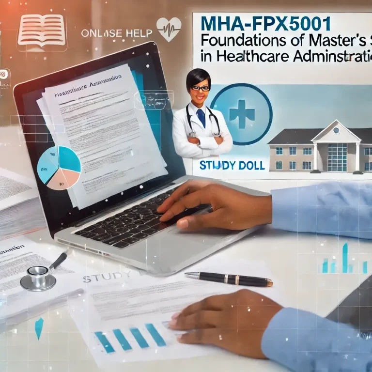 MHA-FPX5001 Foundations of Master’s Studies in Healthcare Administration