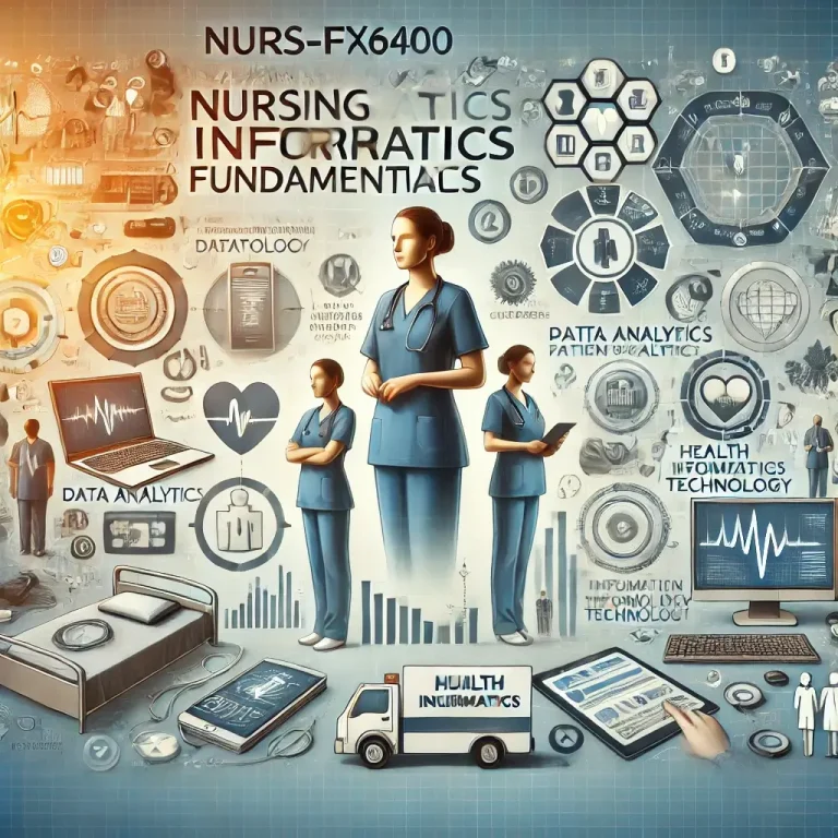 NURS-FPX6400 Nursing Informatics Fundamentals