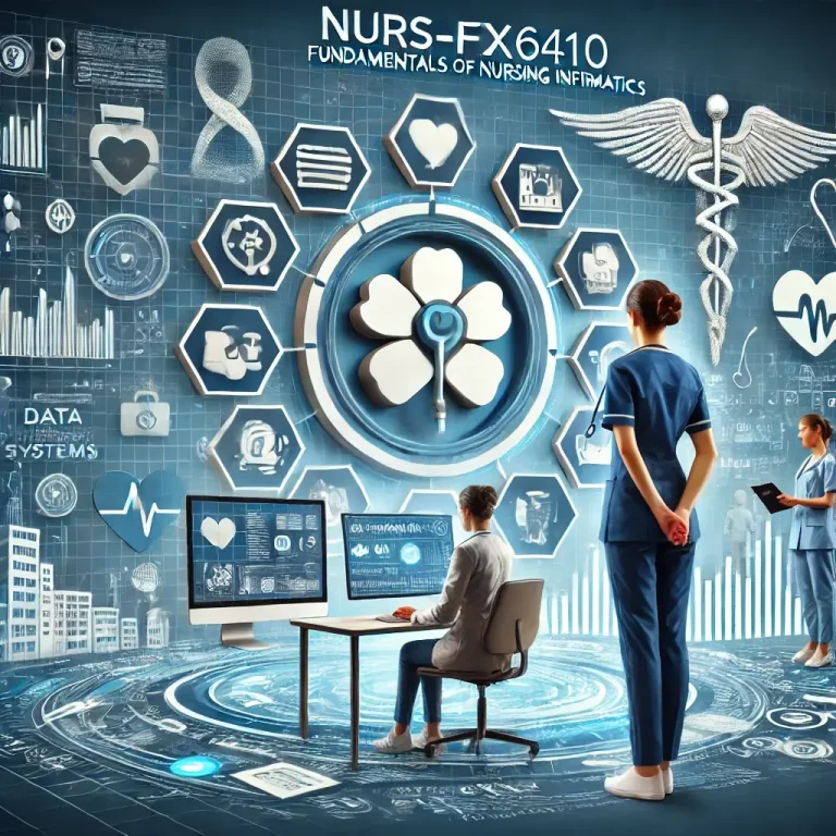 NURS-FPX6410 Fundamentals of Nursing Informatics