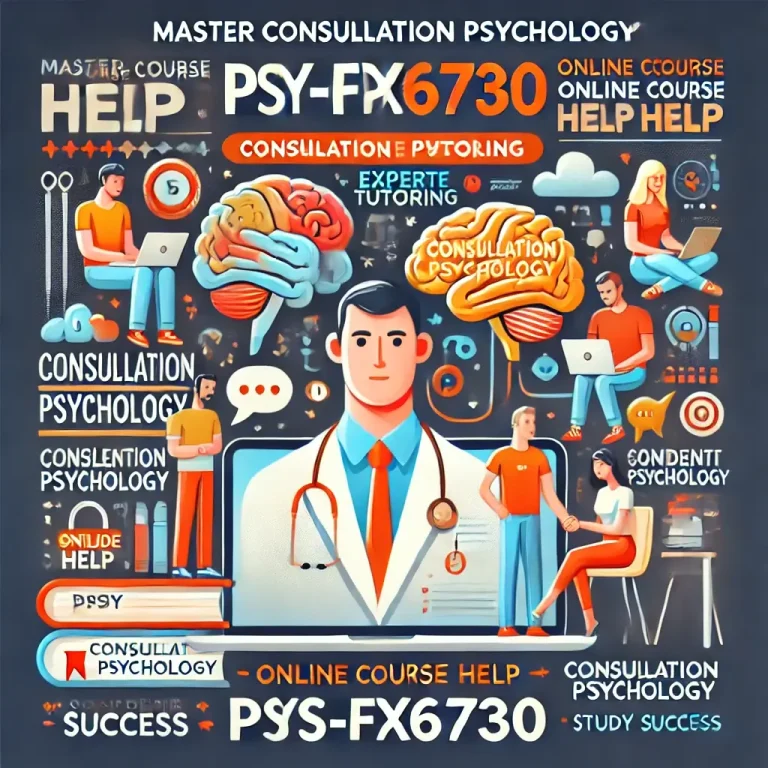 PSY-FPX6730 Consultation Psychology
