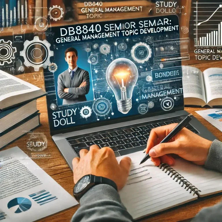 DB8840 Seminar: General Management Topic Development