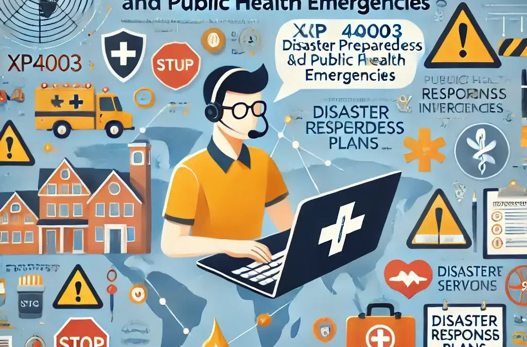 XP4003 Disaster Preparedness and Public Health Emergencies